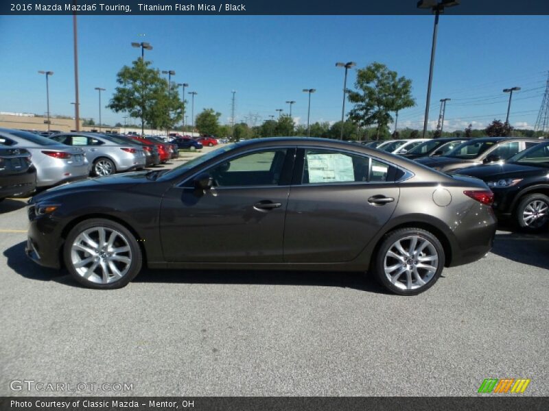 Titanium Flash Mica / Black 2016 Mazda Mazda6 Touring