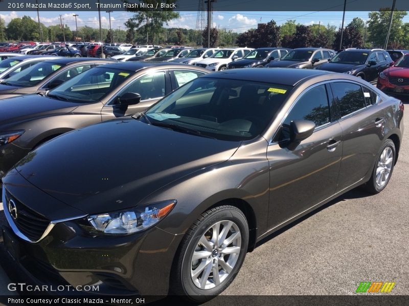 Titanium Flash Mica / Black 2016 Mazda Mazda6 Sport