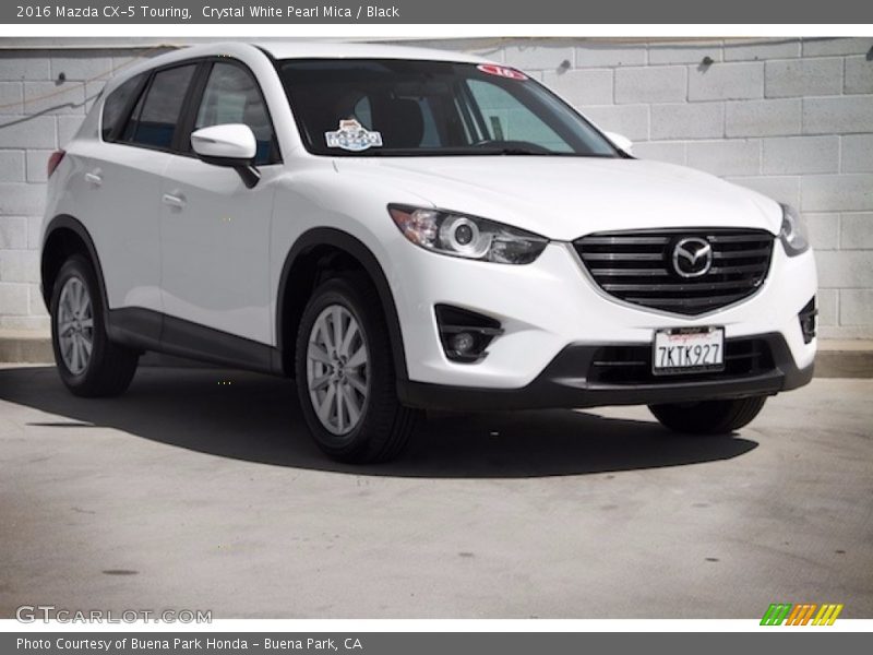 Crystal White Pearl Mica / Black 2016 Mazda CX-5 Touring