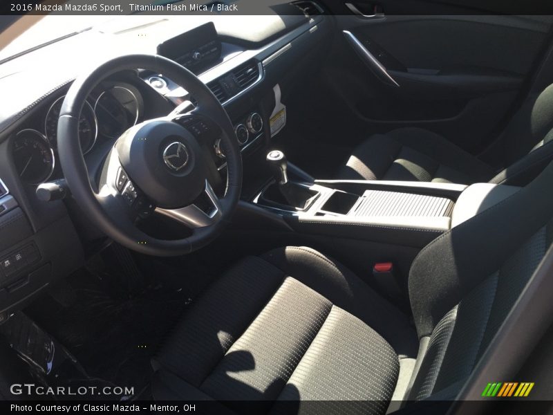 Titanium Flash Mica / Black 2016 Mazda Mazda6 Sport