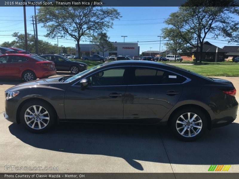 Titanium Flash Mica / Black 2016 Mazda Mazda6 Sport