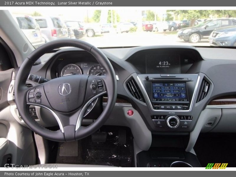 Lunar Silver Metallic / Graystone 2017 Acura MDX Technology