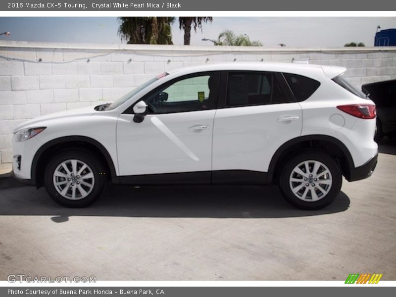 Crystal White Pearl Mica / Black 2016 Mazda CX-5 Touring