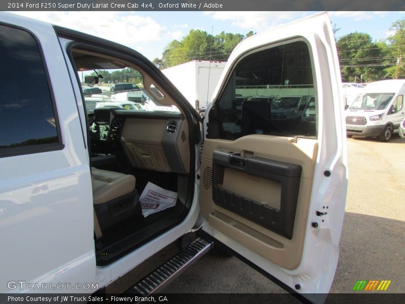 Oxford White / Adobe 2014 Ford F250 Super Duty Lariat Crew Cab 4x4