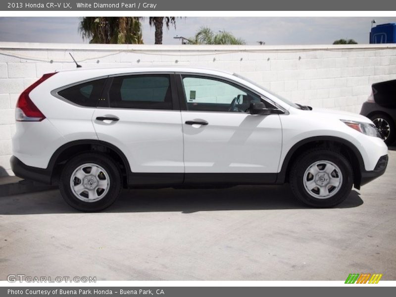White Diamond Pearl / Gray 2013 Honda CR-V LX