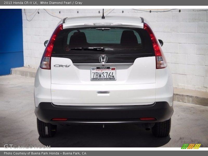 White Diamond Pearl / Gray 2013 Honda CR-V LX