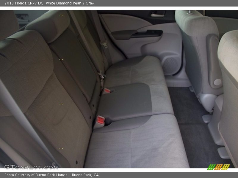 White Diamond Pearl / Gray 2013 Honda CR-V LX