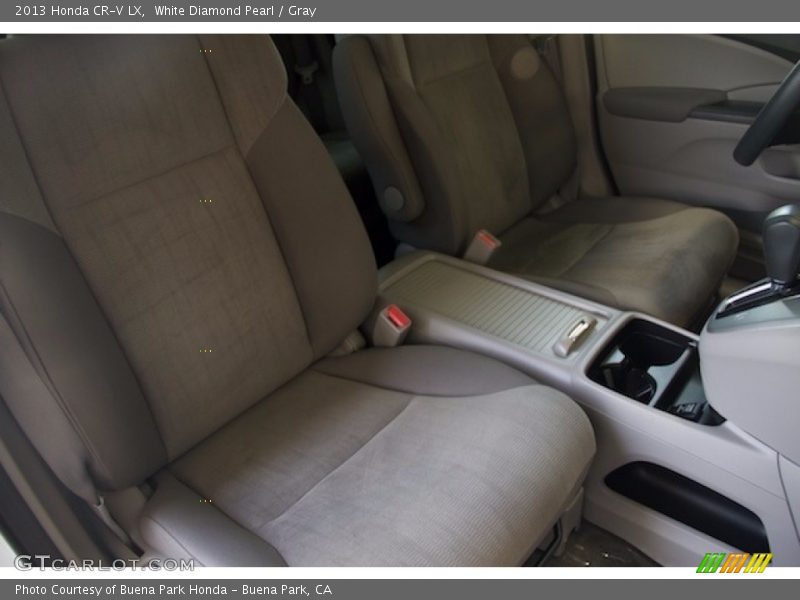 White Diamond Pearl / Gray 2013 Honda CR-V LX