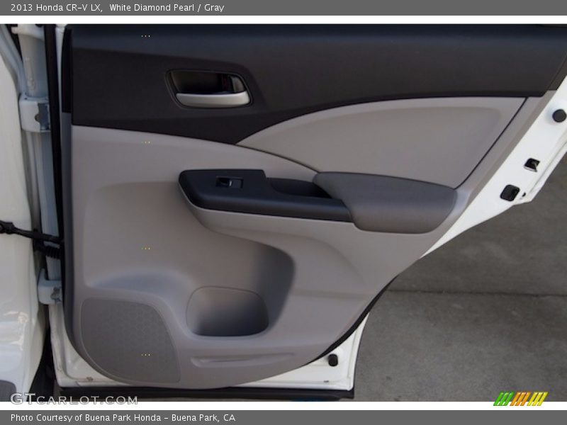 White Diamond Pearl / Gray 2013 Honda CR-V LX