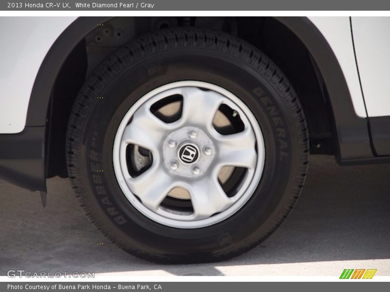 White Diamond Pearl / Gray 2013 Honda CR-V LX