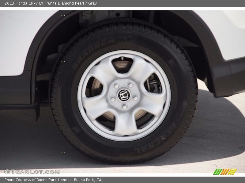 White Diamond Pearl / Gray 2013 Honda CR-V LX