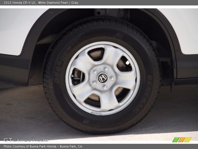 White Diamond Pearl / Gray 2013 Honda CR-V LX