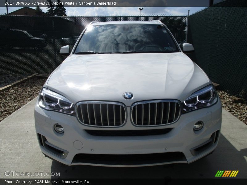 Alpine White / Canberra Beige/Black 2017 BMW X5 xDrive35i