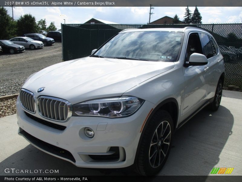 Alpine White / Canberra Beige/Black 2017 BMW X5 xDrive35i