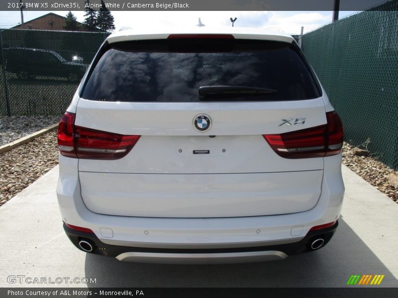 Alpine White / Canberra Beige/Black 2017 BMW X5 xDrive35i