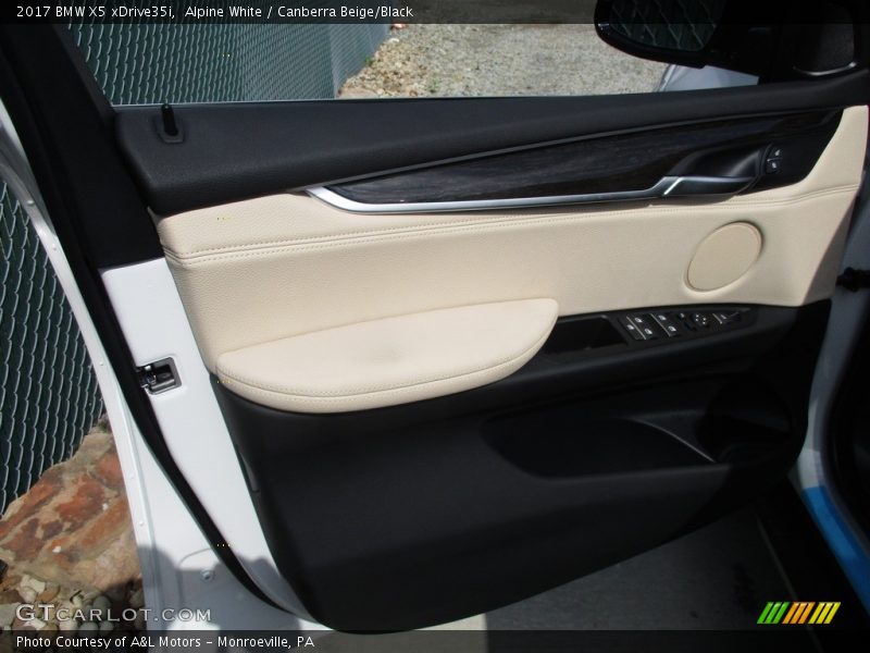 Alpine White / Canberra Beige/Black 2017 BMW X5 xDrive35i