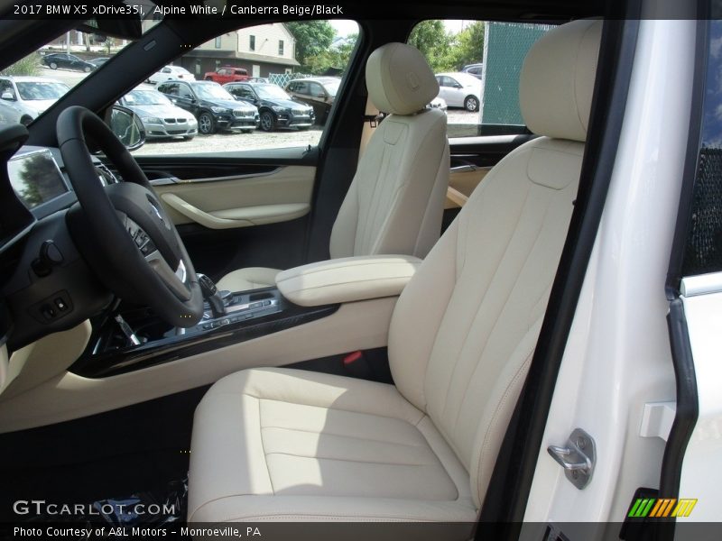 Alpine White / Canberra Beige/Black 2017 BMW X5 xDrive35i