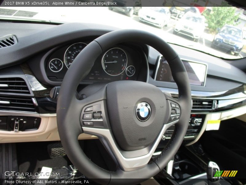 Alpine White / Canberra Beige/Black 2017 BMW X5 xDrive35i