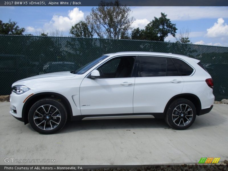 Alpine White / Black 2017 BMW X5 xDrive35i