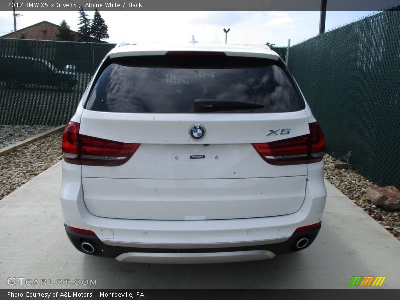 Alpine White / Black 2017 BMW X5 xDrive35i