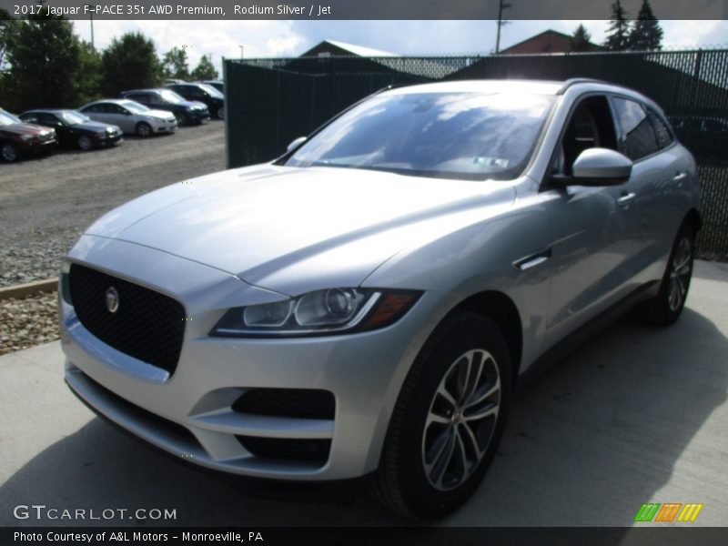 Rodium Silver / Jet 2017 Jaguar F-PACE 35t AWD Premium