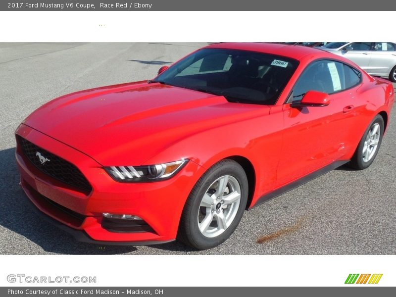 Race Red / Ebony 2017 Ford Mustang V6 Coupe