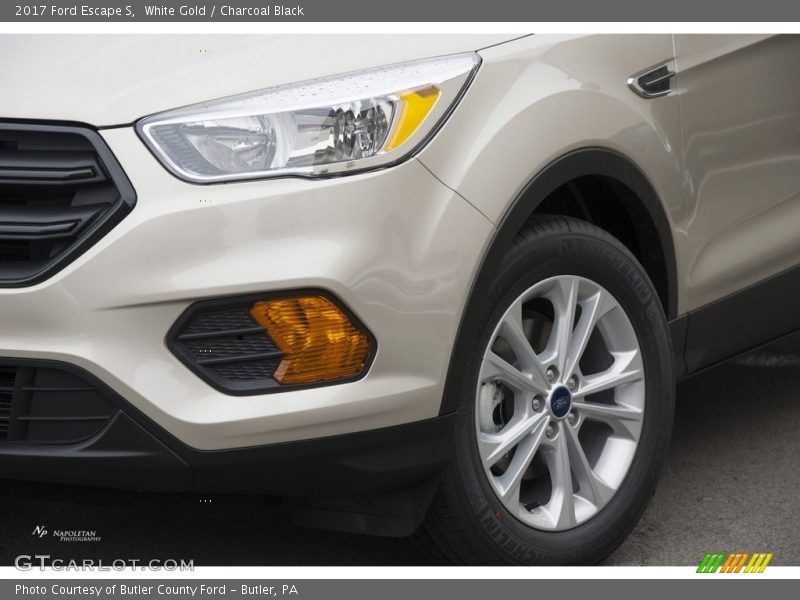White Gold / Charcoal Black 2017 Ford Escape S