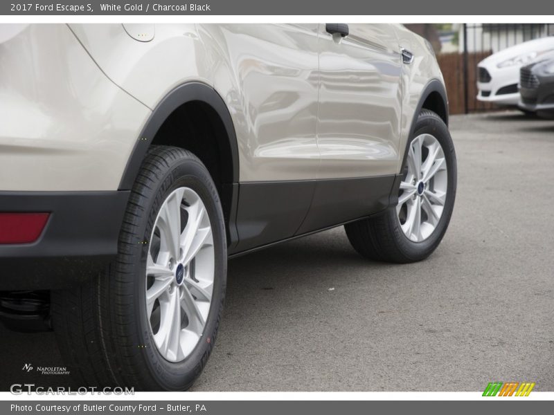 White Gold / Charcoal Black 2017 Ford Escape S