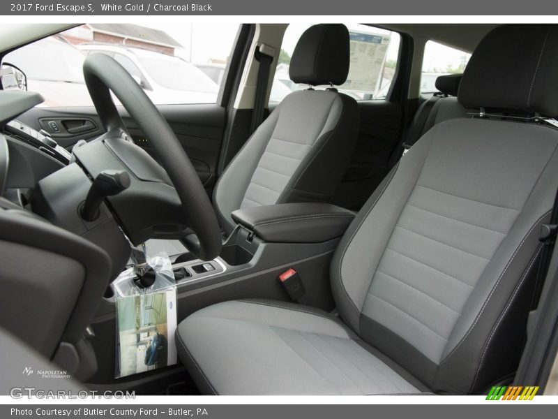 White Gold / Charcoal Black 2017 Ford Escape S