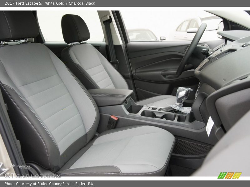 White Gold / Charcoal Black 2017 Ford Escape S