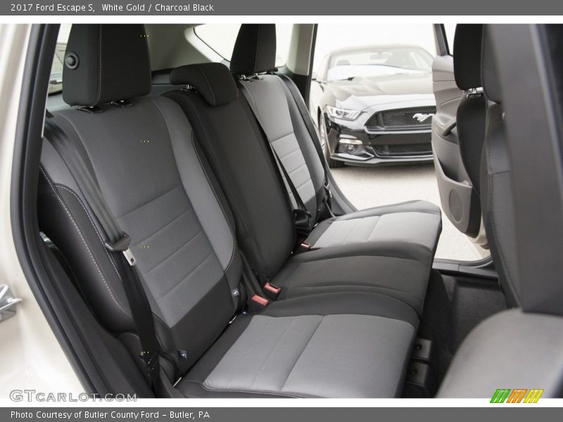 White Gold / Charcoal Black 2017 Ford Escape S