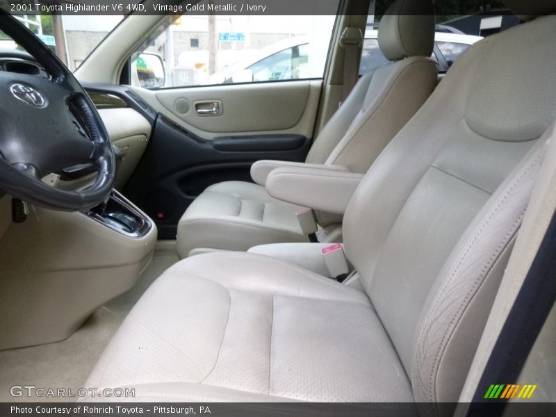 Vintage Gold Metallic / Ivory 2001 Toyota Highlander V6 4WD