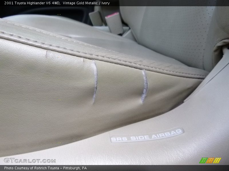Vintage Gold Metallic / Ivory 2001 Toyota Highlander V6 4WD