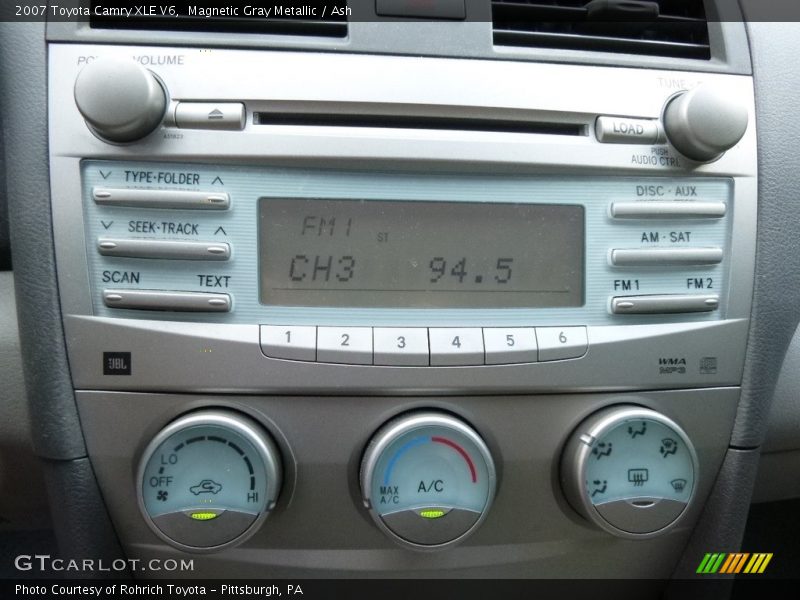 Magnetic Gray Metallic / Ash 2007 Toyota Camry XLE V6