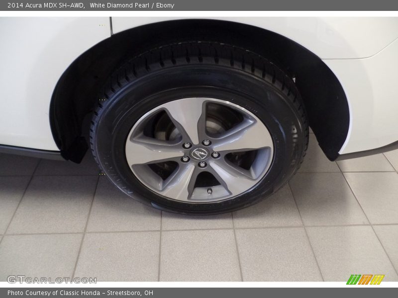 White Diamond Pearl / Ebony 2014 Acura MDX SH-AWD