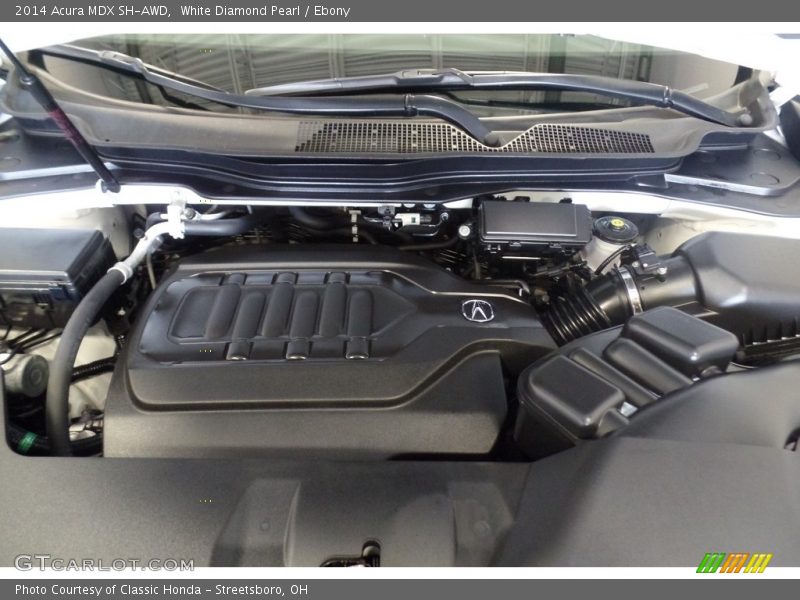 White Diamond Pearl / Ebony 2014 Acura MDX SH-AWD