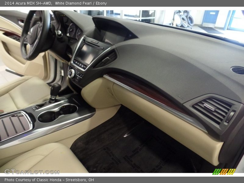 White Diamond Pearl / Ebony 2014 Acura MDX SH-AWD