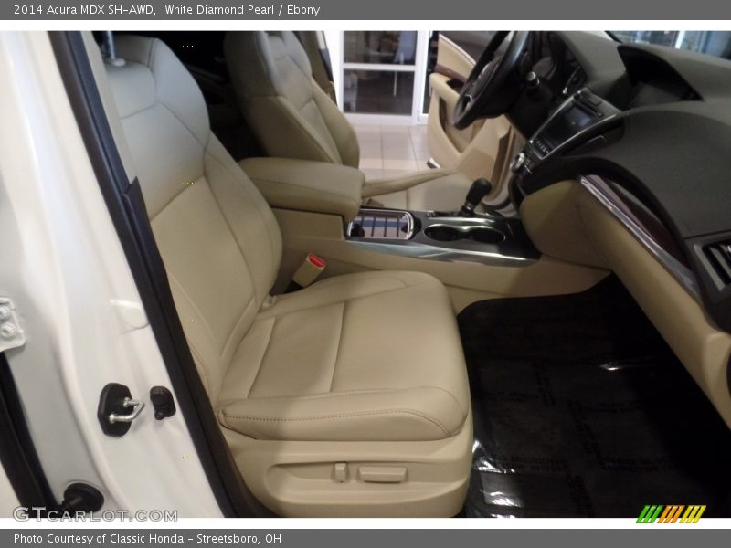 White Diamond Pearl / Ebony 2014 Acura MDX SH-AWD