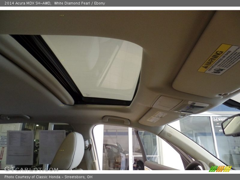 White Diamond Pearl / Ebony 2014 Acura MDX SH-AWD