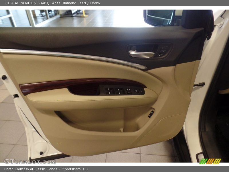 White Diamond Pearl / Ebony 2014 Acura MDX SH-AWD