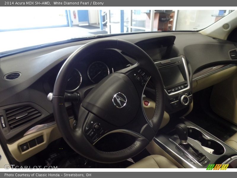 White Diamond Pearl / Ebony 2014 Acura MDX SH-AWD