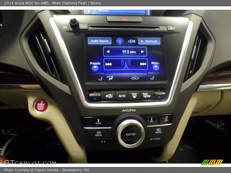 White Diamond Pearl / Ebony 2014 Acura MDX SH-AWD