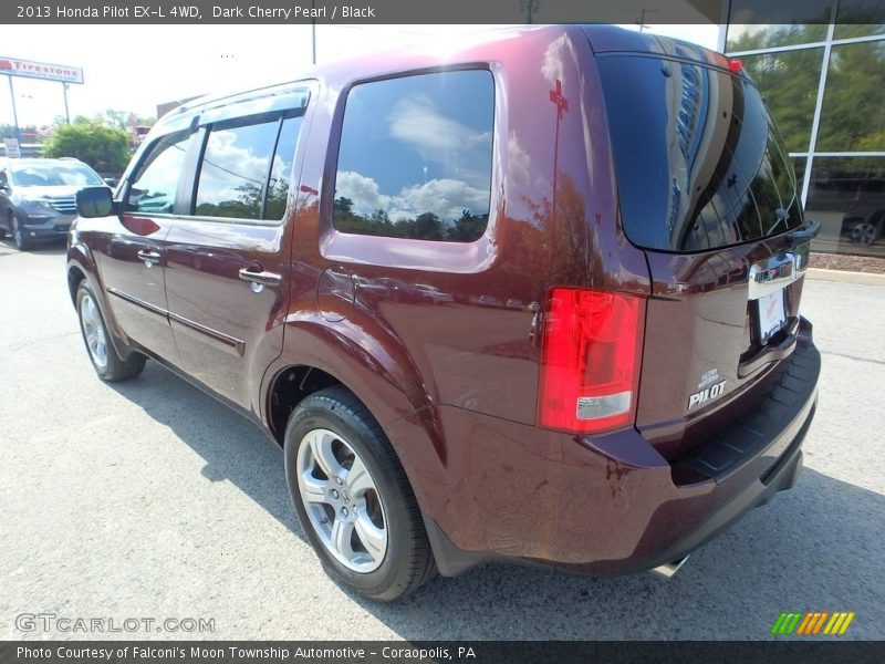 Dark Cherry Pearl / Black 2013 Honda Pilot EX-L 4WD