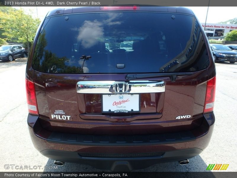Dark Cherry Pearl / Black 2013 Honda Pilot EX-L 4WD