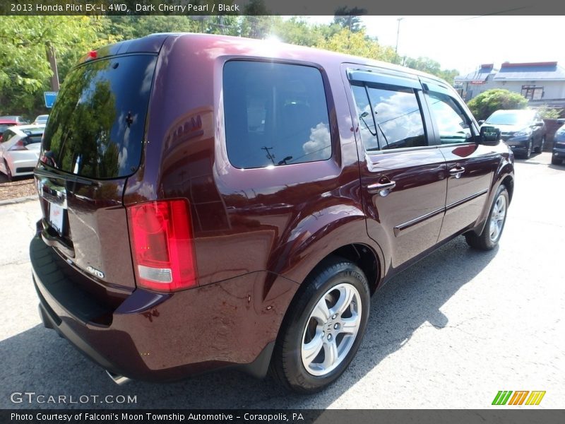 Dark Cherry Pearl / Black 2013 Honda Pilot EX-L 4WD