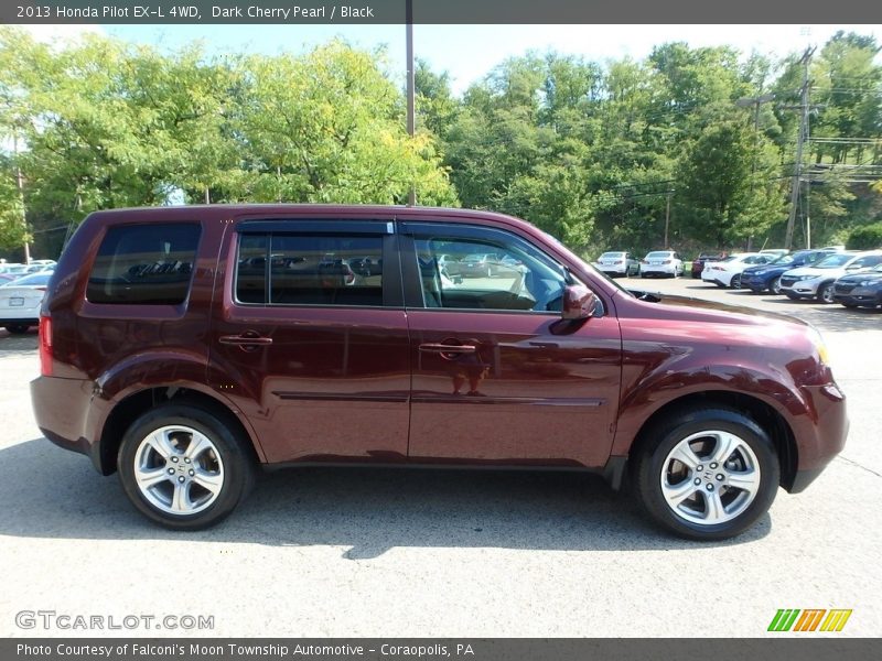 Dark Cherry Pearl / Black 2013 Honda Pilot EX-L 4WD