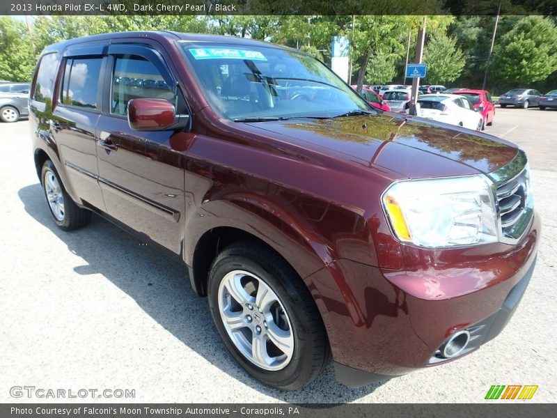 Dark Cherry Pearl / Black 2013 Honda Pilot EX-L 4WD