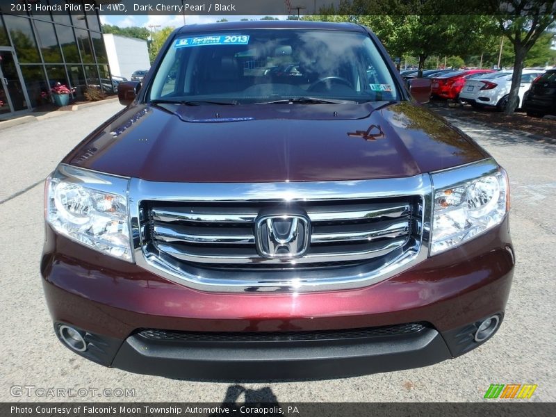 Dark Cherry Pearl / Black 2013 Honda Pilot EX-L 4WD