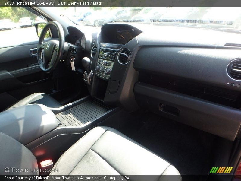 Dark Cherry Pearl / Black 2013 Honda Pilot EX-L 4WD