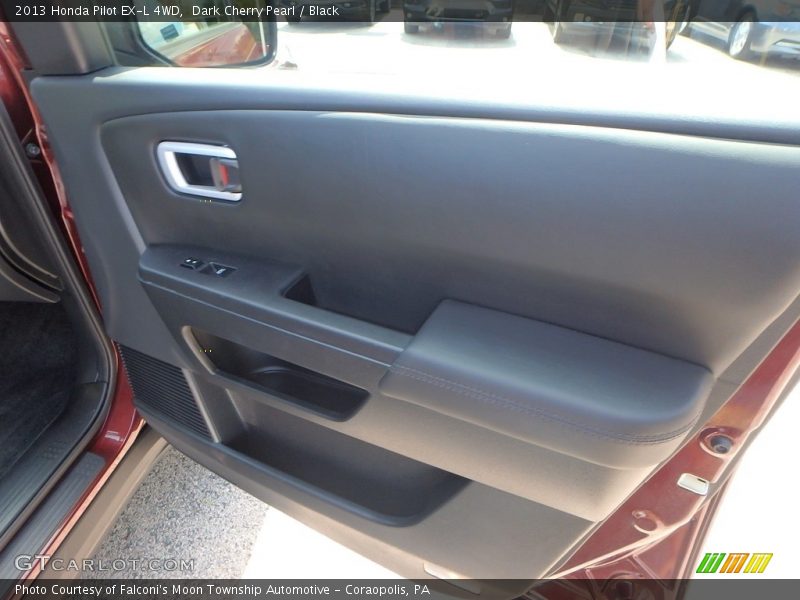 Dark Cherry Pearl / Black 2013 Honda Pilot EX-L 4WD